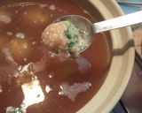 鶏ごまだんごと春雨の中華風鍋作り方4写真