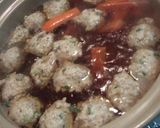 鶏ごまだんごと春雨の中華風鍋作り方5写真