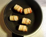 ポン酢で照り焼き！長ネギの豚バラ巻き作り方2写真