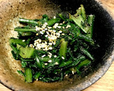 簡単 春菊の胡麻和え作り方4写真