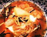 即出来ポカポカ♪小腹満たせるキムチ茶漬け作り方4写真