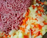 ハンバーグのソースでタコライス風ごはん作り方2写真