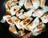 余り餅&たらこ！餃子の皮でカリカリつまみ作り方5写真