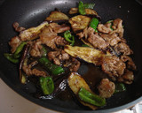 簡単！　なすと豚肉の甘辛炒め／スタミナ丼作り方15写真