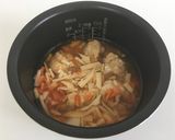 簡単！冷凍唐揚げで炊き込みご飯作り方4写真