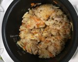 簡単！冷凍唐揚げで炊き込みご飯作り方5写真