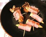えのきとヤングコーンのベーコン巻き！作り方2写真
