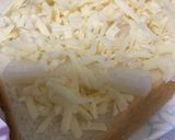 トーストアレンジ 餅とチーズ作り方2写真