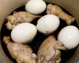 簡単!手羽元と卵のさっぱり煮作り方4写真
