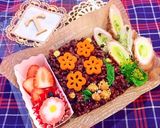 雪だるまと苺♫ネギの肉巻き弁当作り方5写真