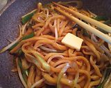混ぜて焼くだけ簡単◎味噌バター焼きうどん作り方6写真