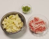 じゃが豚～にんにくみそ味作り方1写真