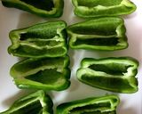 妹の野菜嫌い克服レシピ ピーマンの肉詰め作り方3写真