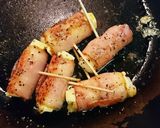チーズとお麩のベーコン巻き作り方4写真