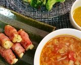 チーズとお麩のベーコン巻き作り方5写真