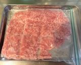 話題入!超簡単ズボラ激旨ひき肉ステーキ!作り方1写真