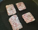 話題入!超簡単ズボラ激旨ひき肉ステーキ!作り方3写真