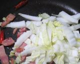 白菜とベーコンの時短簡単美味スパゲティー作り方3写真