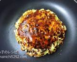 肉なし！卵なし！お餅でとろーりお好み焼き作り方7写真