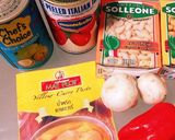 豆とトマト缶のタイイエローカレースープ作り方1写真
