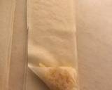 パリッと焼いた☆煮りんごの三角春巻き作り方3写真