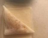 パリッと焼いた☆煮りんごの三角春巻き作り方6写真