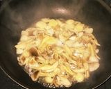 キノコのバター醤油糀パスタ作り方3写真