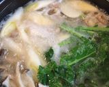 ☆年越そばにアレンジ☆鶏とかぶのおぼろ鍋作り方5写真