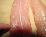 簡単♪ささみの開き方（観音開き）作り方3写真