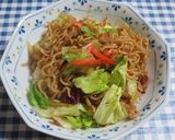 冷凍自家製蒸し麺の焼きそば作り方13写真