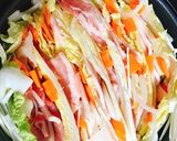 簡単！味染み☆白菜と豚肉のミルフィーユ鍋作り方3写真