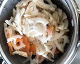 蓮根と人参とメカブトロロの酢の物作り方6写真