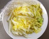 レンジで簡単☆白菜の胡麻マヨサラダ。作り方3写真