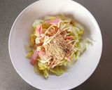 レンジで簡単☆白菜の胡麻マヨサラダ。作り方5写真