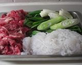 新玉ねぎと牛肉のすき焼き風煮物作り方1写真