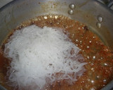 新玉ねぎと牛肉のすき焼き風煮物作り方3写真