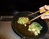 家計にやさしい・キャベツ外葉のかき揚げ作り方5写真