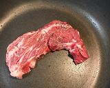 牛ステーキの葱胡麻まみれ ポン酢仕立て作り方3写真