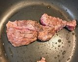 牛ステーキの葱胡麻まみれ ポン酢仕立て作り方6写真