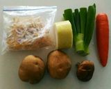 野菜たっぷり具沢山つみれ汁作り方1写真