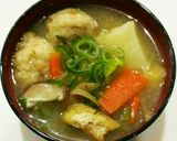 野菜たっぷり具沢山つみれ汁作り方5写真
