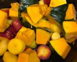 南瓜と人参のホクホク無水煮「作りおき」作り方3写真