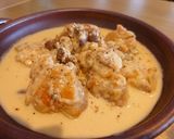 シュクメルリ風チキンガーリッククリーム煮作り方10写真