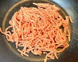 キムチ豚ミンチ丼作り方1写真