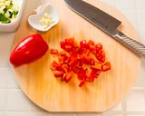 しらすと夏野菜のガパオ風ライス作り方3写真
