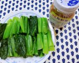 ☆簡単レンチン小松菜となめ茸和え♬作り方1写真