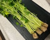 三つ葉と粗挽きひき肉のエスニック炒め作り方2写真