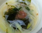 白だしと梅のお吸い物作り方7写真