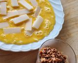 餅でとんぺい焼き♪レンジで簡単昼食☆節約作り方1写真