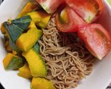 ベースパスタアジアンと麺つゆの野菜パスタ作り方6写真